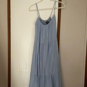 Lulu's Sky Blue Midi Dress